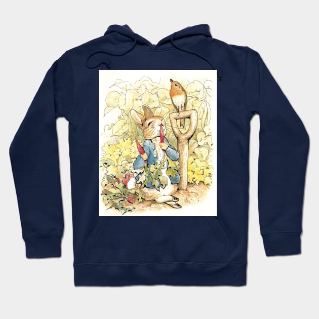 Peter Rabbit in the Garden - Beatrix Potter Hoodie by forgottenbeauty